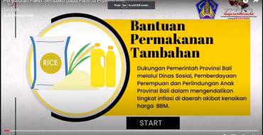 Penyaluran Paket Sembako pada Panti di Provinsi Bali